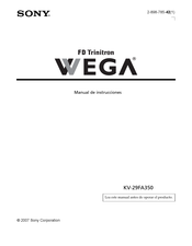 Sony WEGA KV-29FA350 Manual De Instrucciones