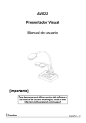 promethean AV522 Manual De Usuario