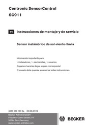 Becker SC911 Instrucciones De Montaje Y De Servicio