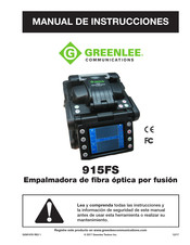 Greenlee Communications 915FS Manual De Instrucciones