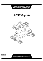 Exerpeutic ACTIVcycle Manual Del Usuario