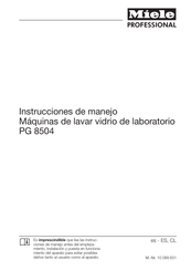 Miele PG 8504 Instrucciones De Manejo