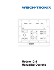 Weigh-Tronix 1015 Manual Del Operario