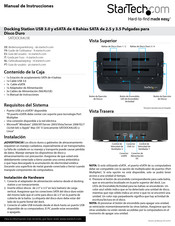 StarTech.com SATDOCK4U3E Manual De Instrucciones