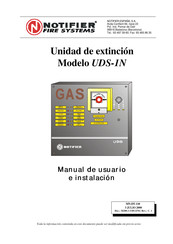 Notifier UDS-1N Serie Manual De Usuario