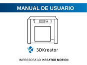 3DKreator KREATOR MOTION Manual De Usuario