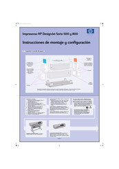 HP DesignJet 800 Serie Instrucciones De Montaje Y Configuracion