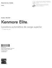 KENMORE ELITE 796.3140 Manual De Uso Y Cuidado