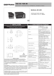 gefran 40A 48 Manual De Uso