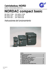 Getriebebau NORD NORDAC compact basic SK1500 Instrucciones De Funcionamiento