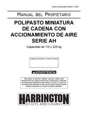 Harrington AH250M Manual Del Propietário