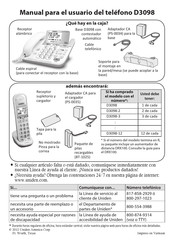 Uniden D3098 Manual Para El Usuario