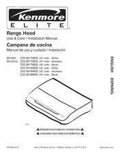 KENMORE ELITE 233.58183600 Manual De Uso Y Cuidado