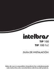 Intelbras TIP 100 PoE Guia De Instalacion