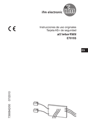 IFM Electronic AS interface E7015S Instrucciones De Uso Originales