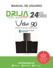 DRIJA VETRO 60 Professionale Manual De Usuario