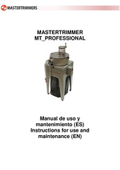 Master Trimmer MT_PROFESSIONAL Manual De Uso Y Mantenimiento