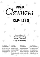 Yamaha Clavinova CLP-121S Manual Del Propietário