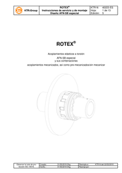 KTR-Group ROTEX Instrucciones De Servicio Y De Montaje