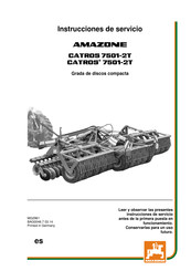 Amazone CATROS 7501-2T Instrucciones De Servicio