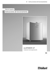 Vaillant ecoPOWER 4.7 Instrucciones De Funcionamiento