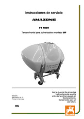 Amazone FT 1001 Instrucciones De Servicio