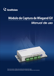 GeoVision Wiegand GV Manual De Uso