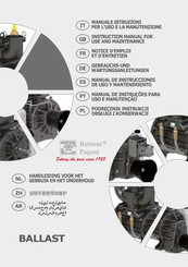 battioni Pagani BALLAST 13500 Manual De Instrucciones De Uso Y Mantenimiento