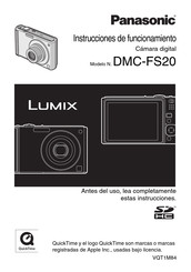 Panasonic Lumix DMC-FS20 Instrucciones De Funcionamiento