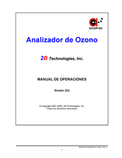 2B Technologies Anatrac 202 Manual De Operaciones