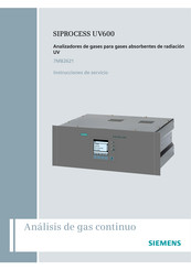 Siemens SIPROCESS UV600 Instrucciones De Servicio