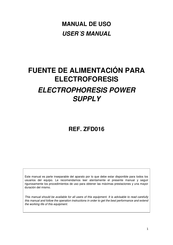 Auxilab ZFD016 Manual De Uso