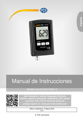 PCE PCE-PHM 14 Manual De Instrucciones