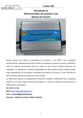 Elecsolsolar E-solar 100 Manual De Usuario