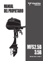 TOHATSU MFS3.5B Manual Del Propietário