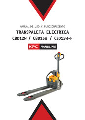 KPC Handling CBD15W-F Manual De Uso