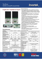 Invertek SunStar SS-60C Manual De Instrucciones