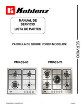 Koblenz PMKGS-70 Manual De Servicio