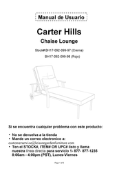 Leisure Garden Furniture BH17-092-099-97 Manual De Usuario