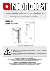 Nordica ESTER BII Manual De Instrucciones Para La Instalación, El Uso Y El Mantenimiento