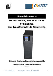 complet GZ-1000-10kVA Manual De Usuario