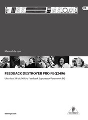 Behringer FEEDBACK DESTROYER PRO FBQ2496 Manual De Uso