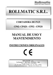 Rollmatic CP42 Manual De Uso