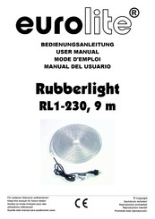 EuroLite Rubberlight RL1-230 Manual Del Usuario