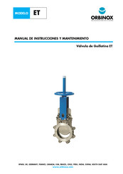 Orbinox ET Manual De Instrucciones Y Mantenimiento