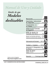 Electrolux Home Products deslizables Manual De Uso Y Cuidado