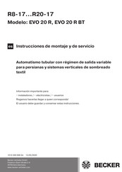 Becker EVO 20 R Instrucciones De Montaje Y De Servicio