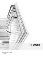 Bosch KAD Serie Instrucciones De Uso Y Montaje