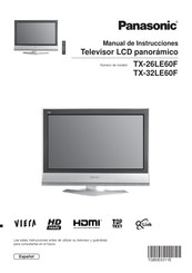 Panasonic TX-26LE60F Manual De Instrucciones