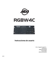 ADJ RGBW4C Instrucciones De Usuario